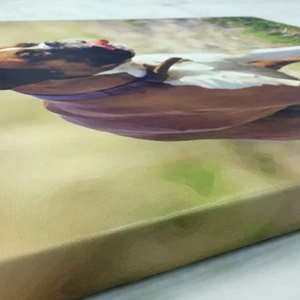 Custom printed to virtually any size on premium canvas media and wrapped around a sturdy 1.5