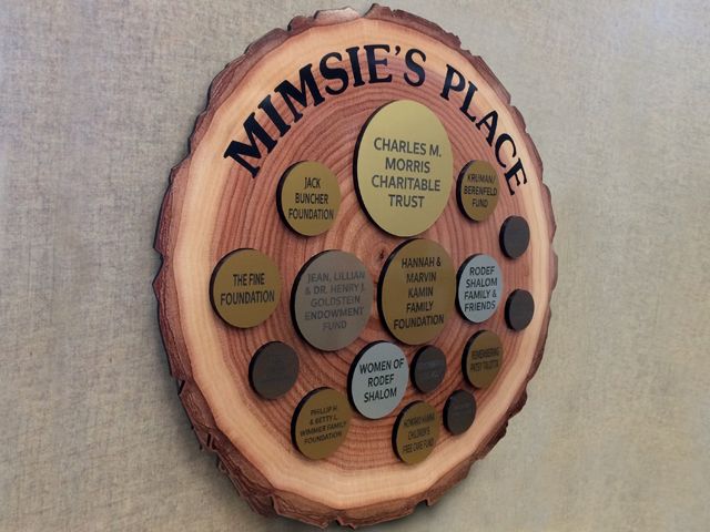 Acrylic Plaque With Digital Print And Individual Engraved Recognition Plates