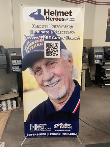 Vinyl Banner With Adjustable Banner Stand