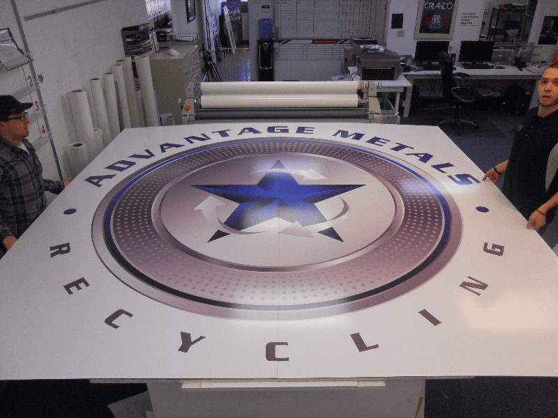 Large Outdoor Location Exposure Sign, with Custom Logo