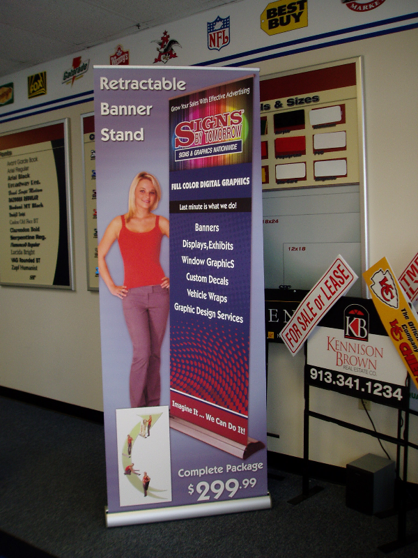 82 inch Orient Retractable Banner Stand with Alluminum Base