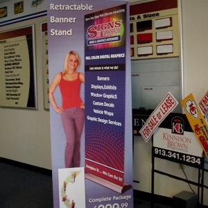 82 inch Orient Retractable Banner Stand with Alluminum Base