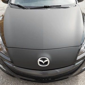 2012 Mazda 3 Matte Black Accent Hood Wrap
