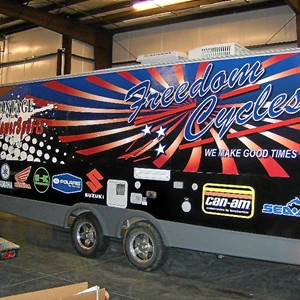 Freedom Cycles 24ft Trailer Wrap