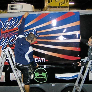 Freedom Cycles 24ft Trailer Wrap - Installers