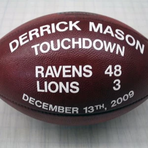 Derrick Mason Touchdown Game Ball (vs Lions)