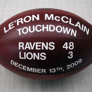 Le'Ron McClain Touchdown Game Ball (vs Lions)