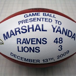 Marshal Yanda Game Ball (vs Lions)