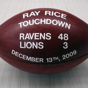 Ray Rice Touchdown Game Ball (vs Lions)