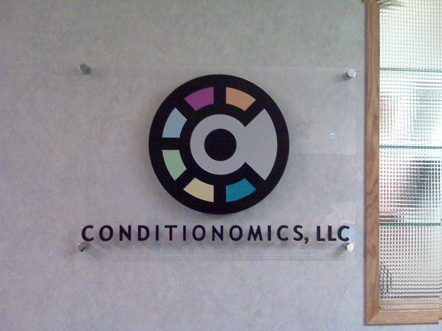 Acrylic Piece with Routed Foam Logo/Letters