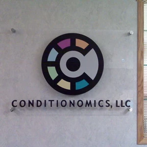 Acrylic Piece with Routed Foam Logo/Letters