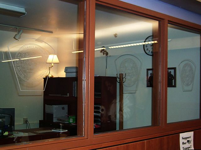 Custom Interior Window Vinyl - Etched glass look, without the high price!