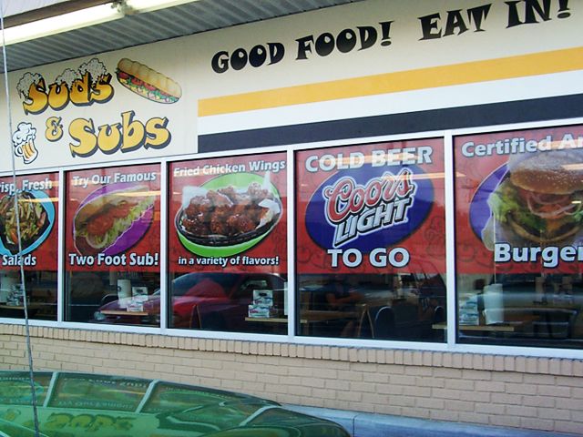 Perforated Window Vinyl - Grab attention and inspire hunger!