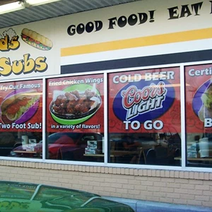 Perforated Window Vinyl - Grab attention and inspire hunger!