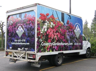 Country Garden Nursery Box Truck Wrap