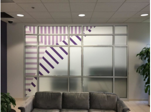 Printed Frosted Vinyl on Glass for Precigen in Germantown, MD 