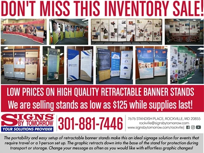 Retractable Banner Stands for low costs!