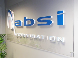 Acrylic with 3D logo for ABSI Corporation