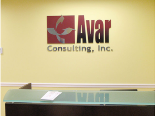 Dimensional Lobby Logo for Avar Consulting, Inc.