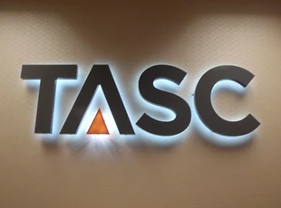 3D Halo Lit Logo for TASC in Maryland