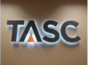 3D Halo Lit Logo for TASC in Maryland