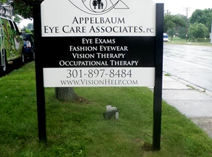 Post and Panel for Appelbaum Eye Care Associates, PC in Rockville, MD