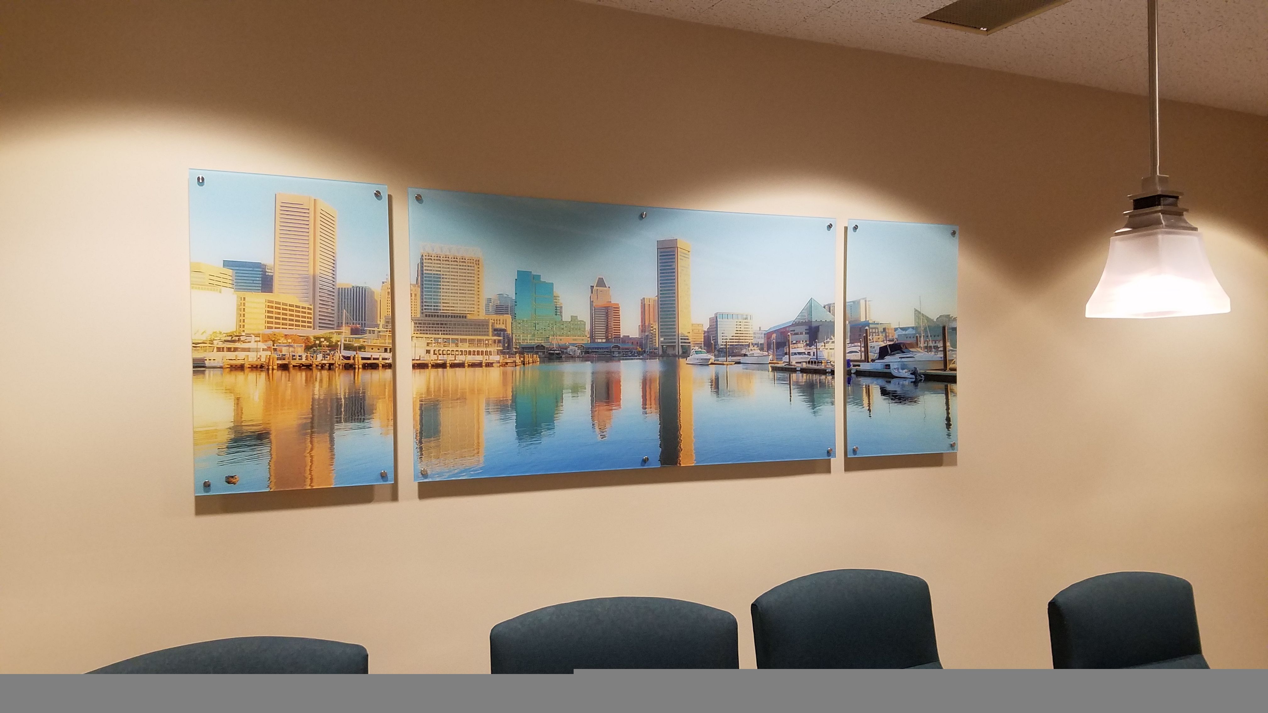 Artwork on Acrylic with Standoffs in Baltimore, MD 