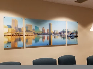 Artwork on Acrylic with Standoffs in Baltimore, MD 