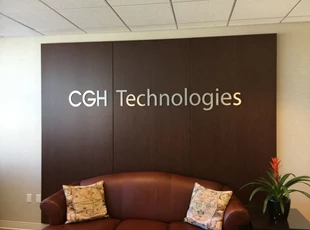Flat Cut Aluminum Letters for CGH Technologies in Washington, DC 