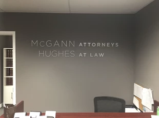 indoor dimensional lettering | lobby & reception Signs | logo sign installed in rockville, md