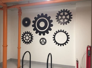 Indoor Vinyl Lettering & Graphics | Wall Coverings | Property Mgmt. | Alexandria, Virginia