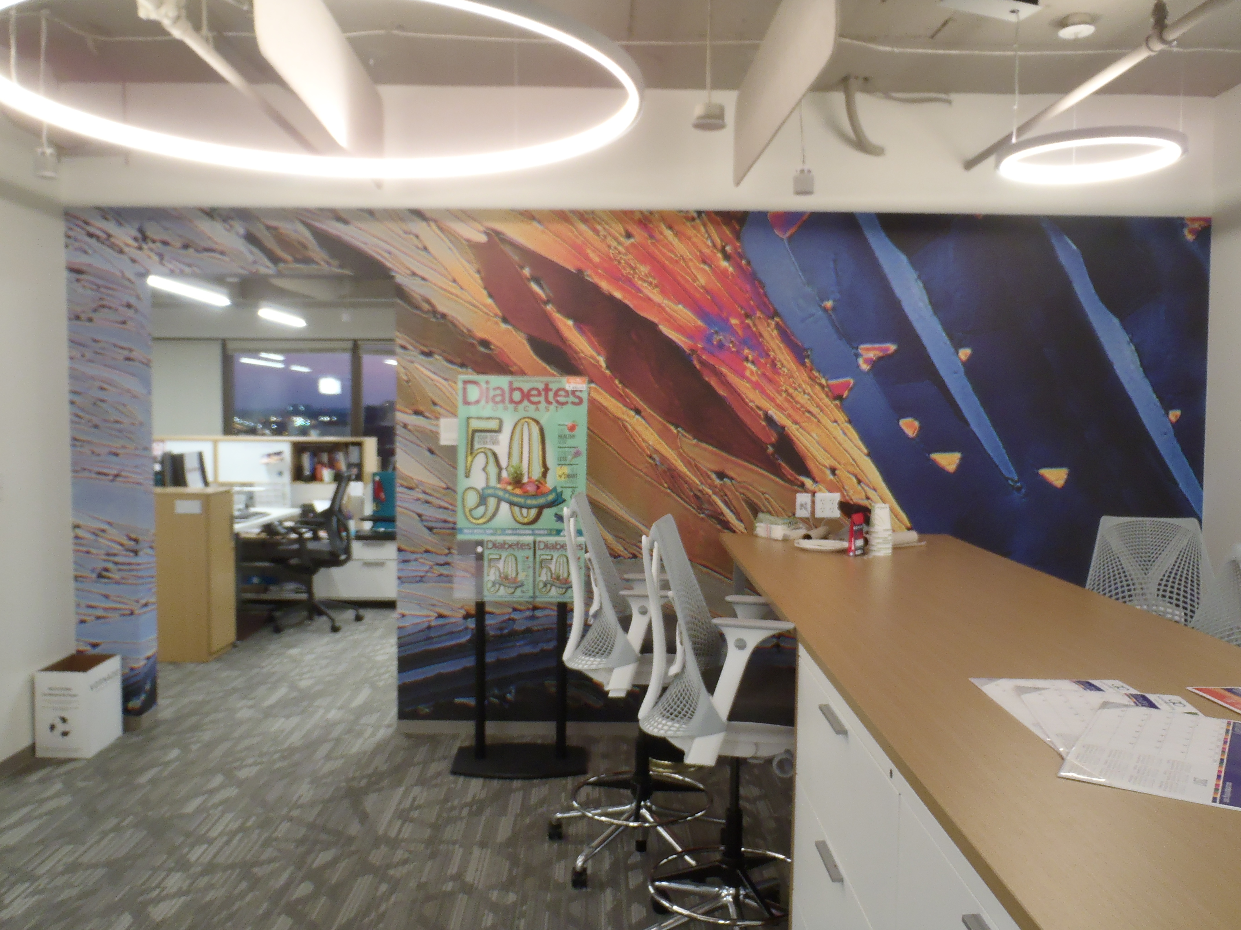 Custom Wall Mural Graphics for American Diabetes Association in VA