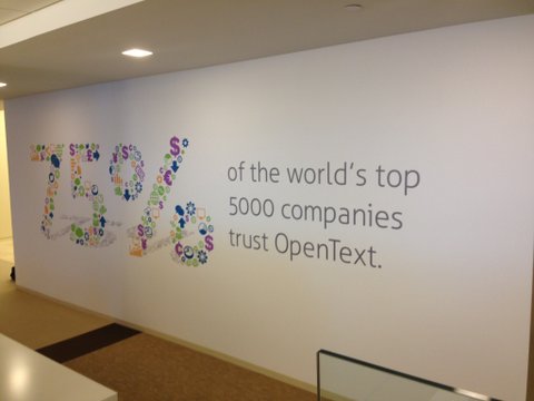 OpenText Informative Wall Graphics