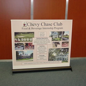 Chevy Chase Club Table Top Banner Stand