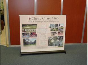 Chevy Chase Club Table Top Banner Stand