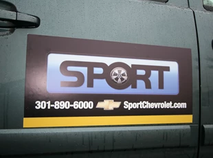 Vehicle Magnet for Sport Chevrolet in Fairland, MD.