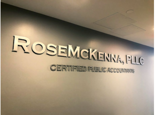 Silver Aluminum Dimensional Lobby Logo