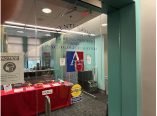 Window vinyl on glass door