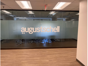 Window Graphics | Vinyl | White Cut Vinyl Logo | Frosted Vinyl