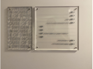 custom print acrylic directory sign