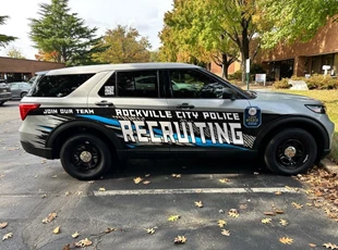Custom Vehicle Wrap and Install for Rockville Police Department.