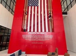 Indoor 3D Signs | Government | Metal | Brushed Stainless Steel | Freedom Wall