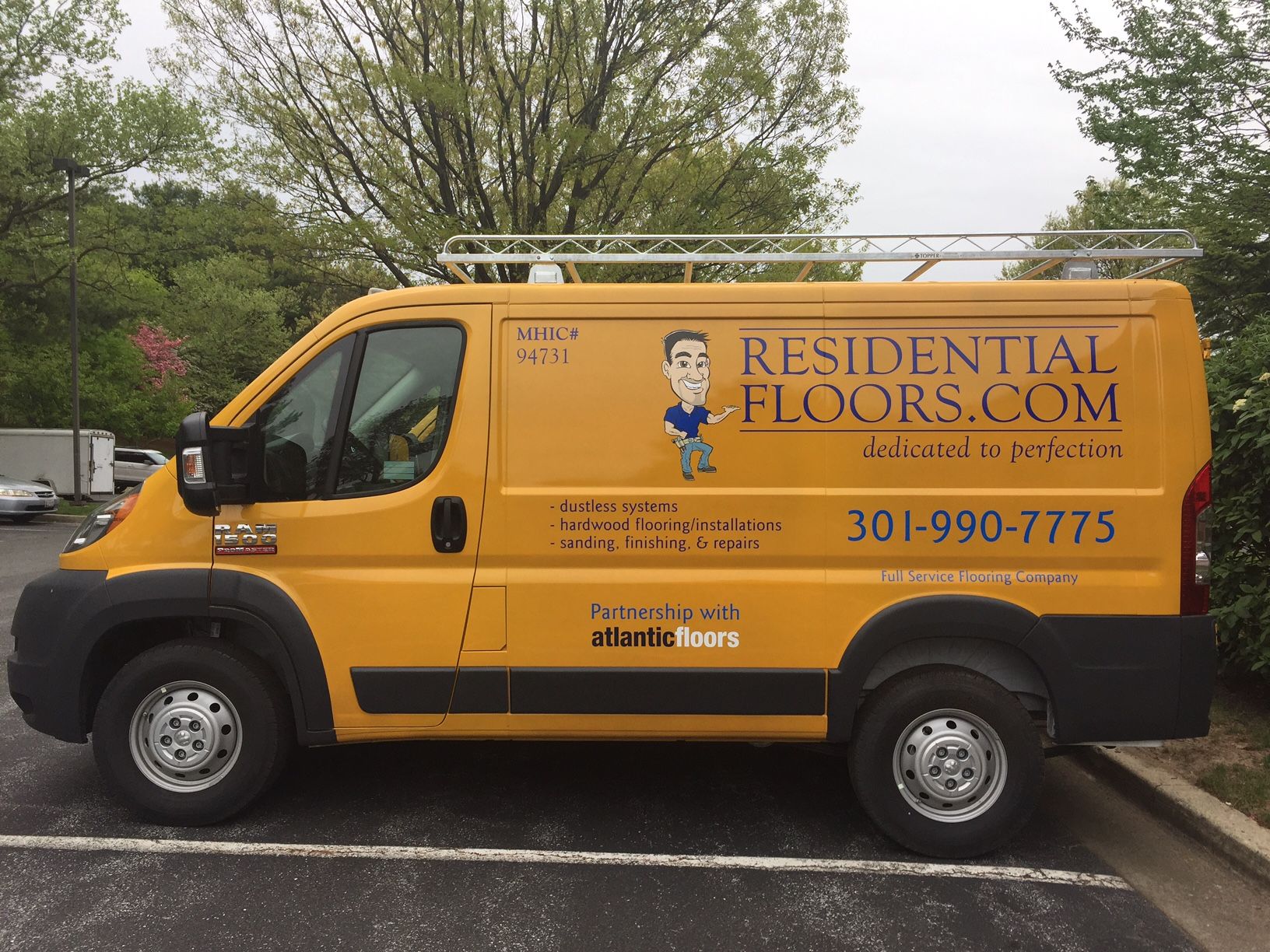 Vehicle Lettering for Residential Floors