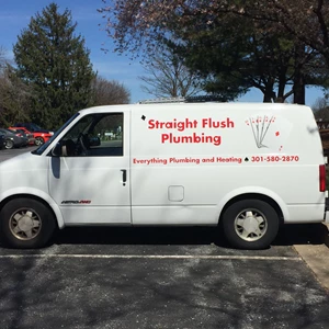 Vehicle Lettering for Straight Flush Plumbing in Rockville, MD 