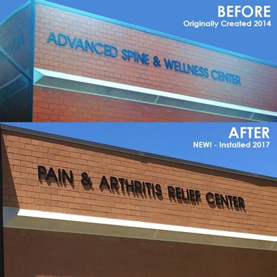 New Signage For the Pain & Arthritis Relief Center