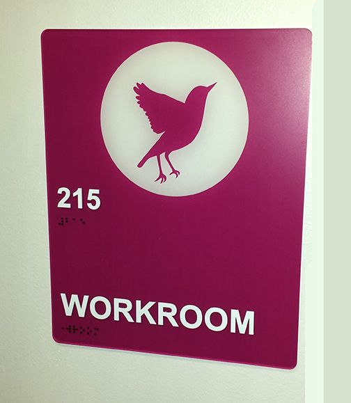 Broughton Construction ADA Signage