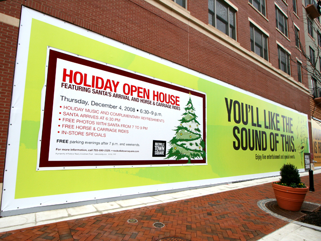 Large Scale Banners - Rockville Town Square