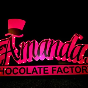 Custom Shape Lit Event Sign - Event by Syzygy Events International