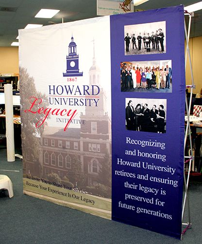 Howard University Fabric Hop Up Display