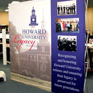 Howard University Fabric Hop Up Display